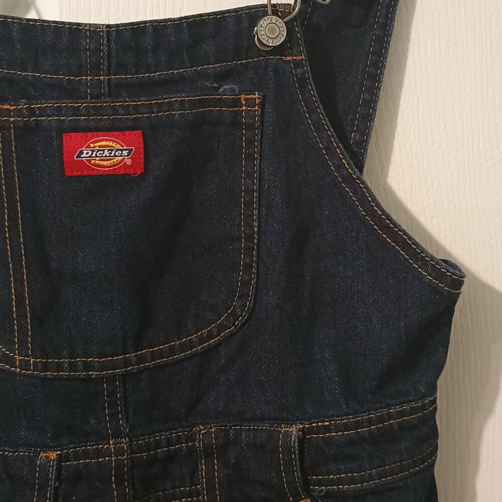 Dickies/Overall Mini Dress/Womens/S/Dark Blue/Denim Pinafore Workwear - Picture 3 of 10
